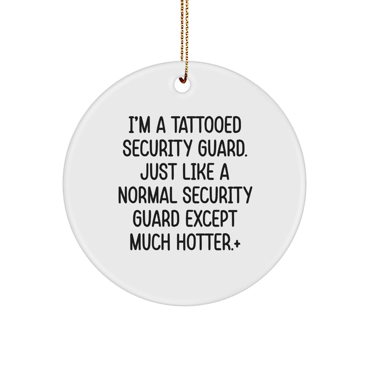 Security Guard Keepsake Christmas Ornament for Him Gift - Image 1