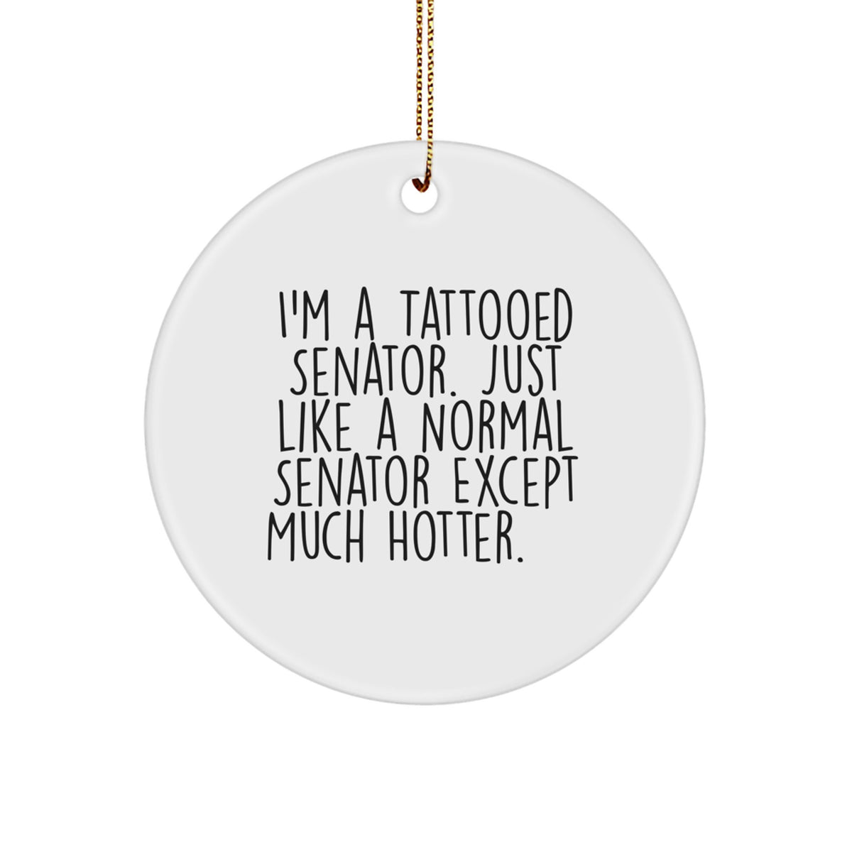 Christmas Gift Senator Circle Ornament for Teens Surprise - Image 1