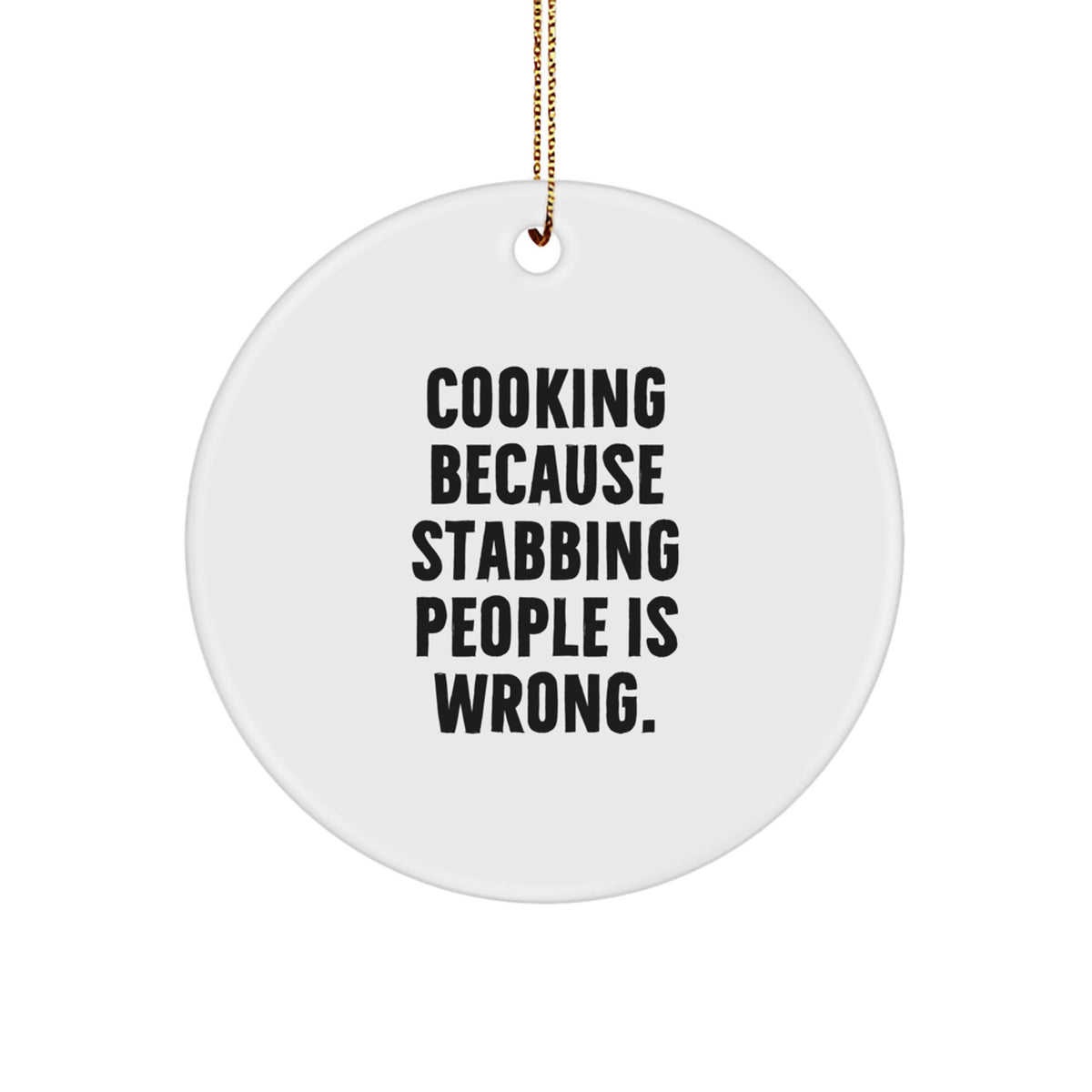 Christmas Unique Gift Funny Cooking Ornament for Her Present Holiday - Image 1