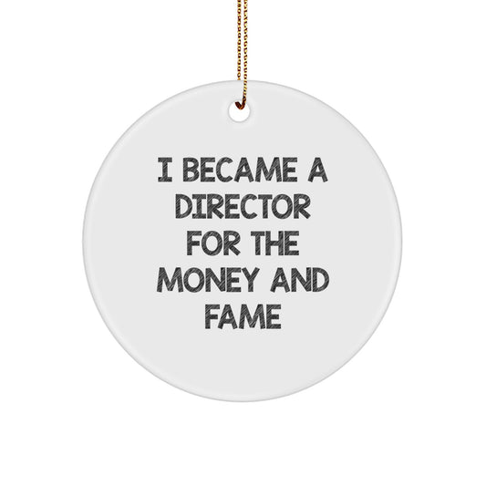 Favorite Director Christmas Ornament Gift for Kids - 'I Became a - Image 1