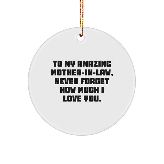 Funny Mom-in-law Gifts, Unique Circle Ornament for Mom-in-law, To My Amazing Mom-in-law Gifts from Family - Image 1