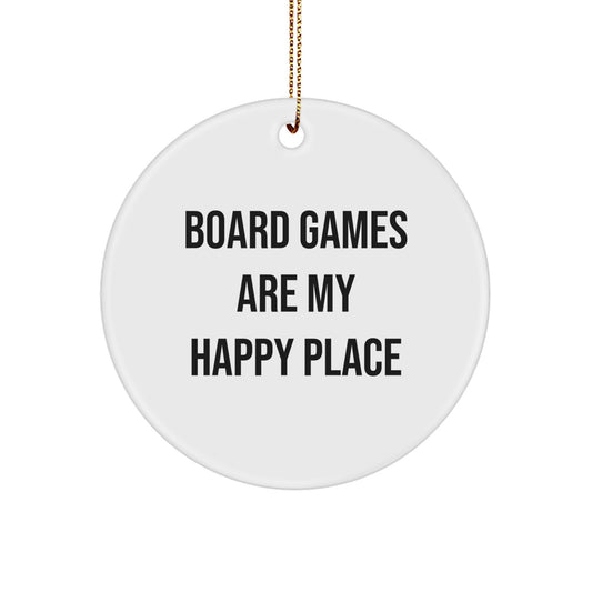 Funny Board Games Circle Ornament Gifts for Board Game Enthusiasts from Friends and Family, Circle Ornament, Christmas Unique Gifts - Image 1