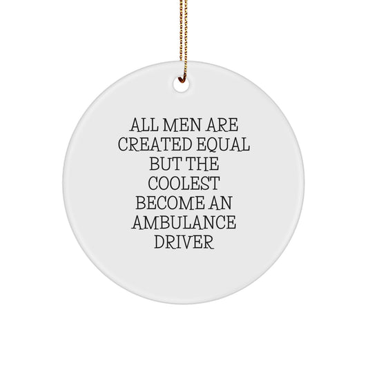 Surprise Cheer Ambulance Driver Christmas Ornament Gift for Happy Kids - Image 1
