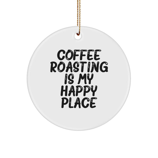 Funny Coffee Roasting Circle Ornament Gifts from Friends, Family, for Coffee Roasting, Men, Women, Christmas Unique Gifts - Image 1