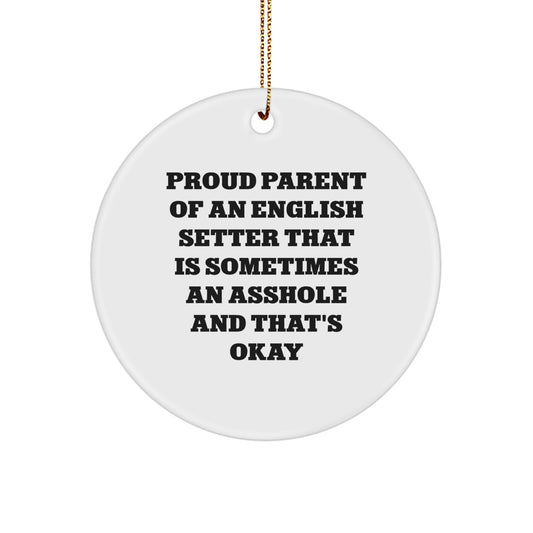 Funny English Setter Dog Gifts for Men Friends Family from Proud Parent Lover - Image 1