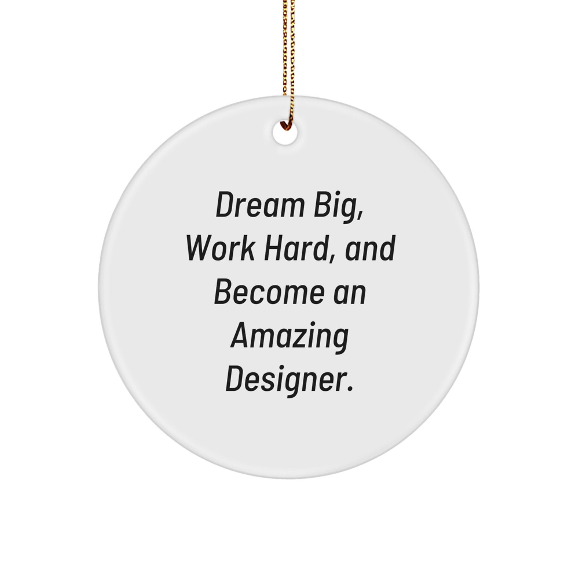 Inspirational Designer Circle Ornament Gifts from Family for Christmas - Image 1