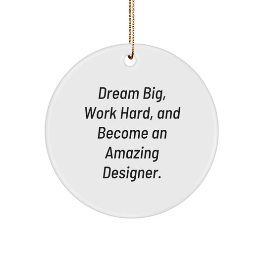 Inspirational Designer Circle Ornament Gifts from Family for Christmas - Image 1