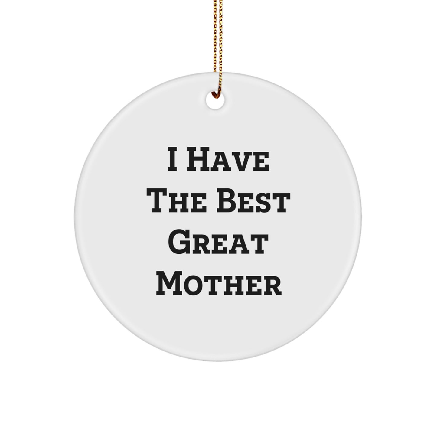 Funny Mother Gifts - Circle Ornament from Men - Christmas Unique - Image 1