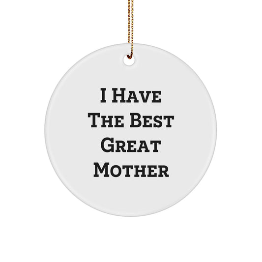 Funny Mother Gifts - Circle Ornament from Men - Christmas Unique - Image 1