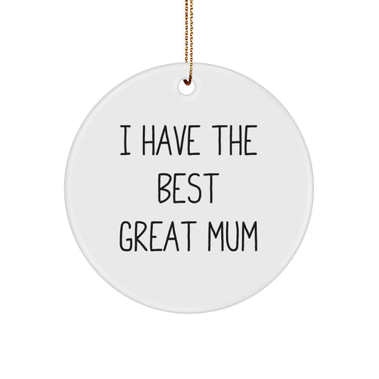 Funny Mum Circle Ornament Gift from Friends for Christmas - Image 1