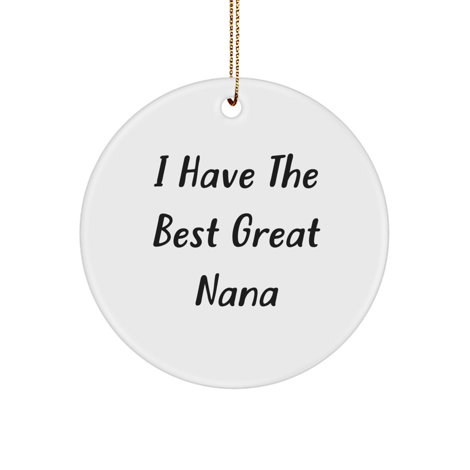 Funny Nana Circle Ornament Gifts from Men to Women for Nana Christmas Unique Ornaments - Image 1