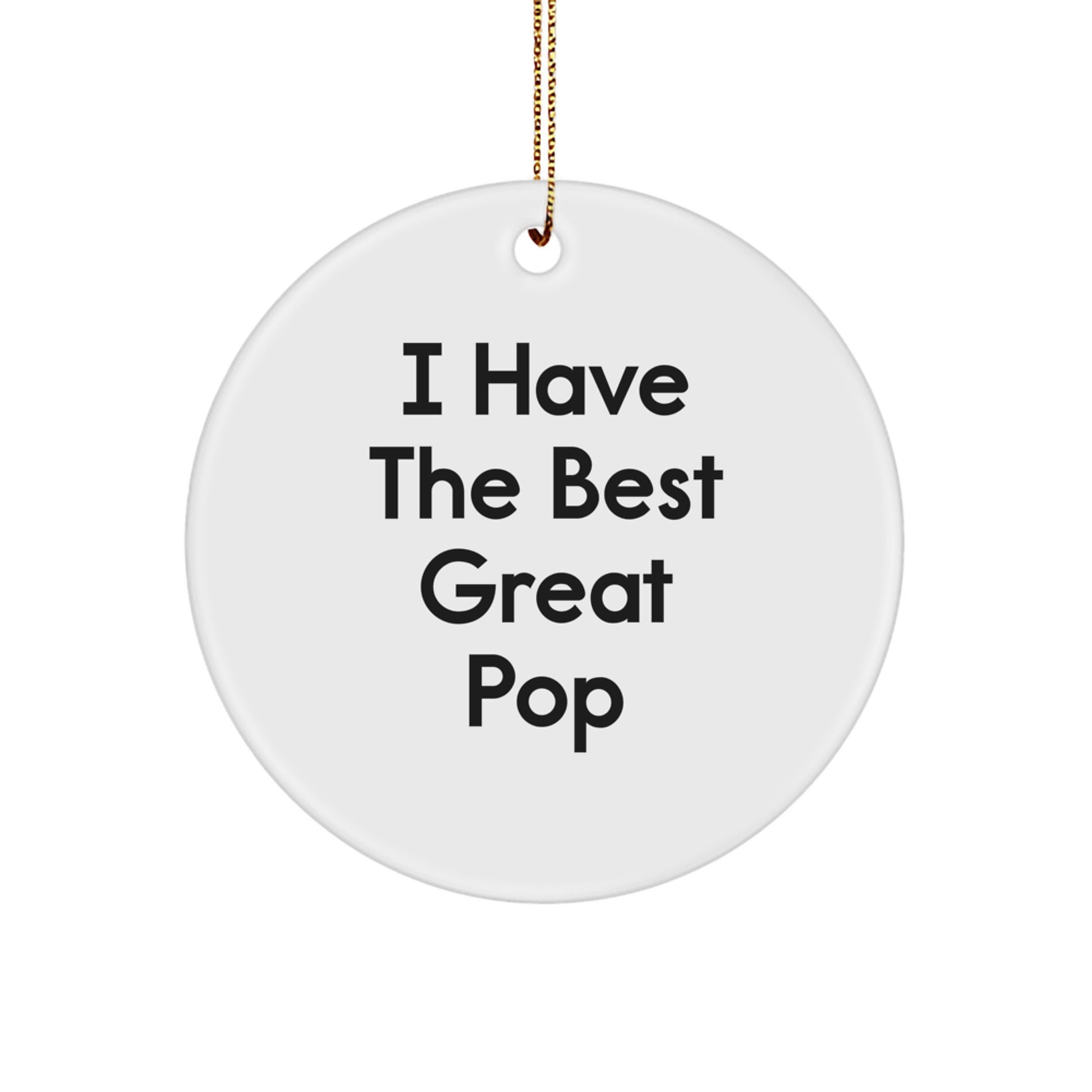 Funny Pop Lover Gifts from Friends, Christmas Unique Circle Ornament, Inspirational Pop Quote, Pop Enthusiast Circle Decoration - Image 1