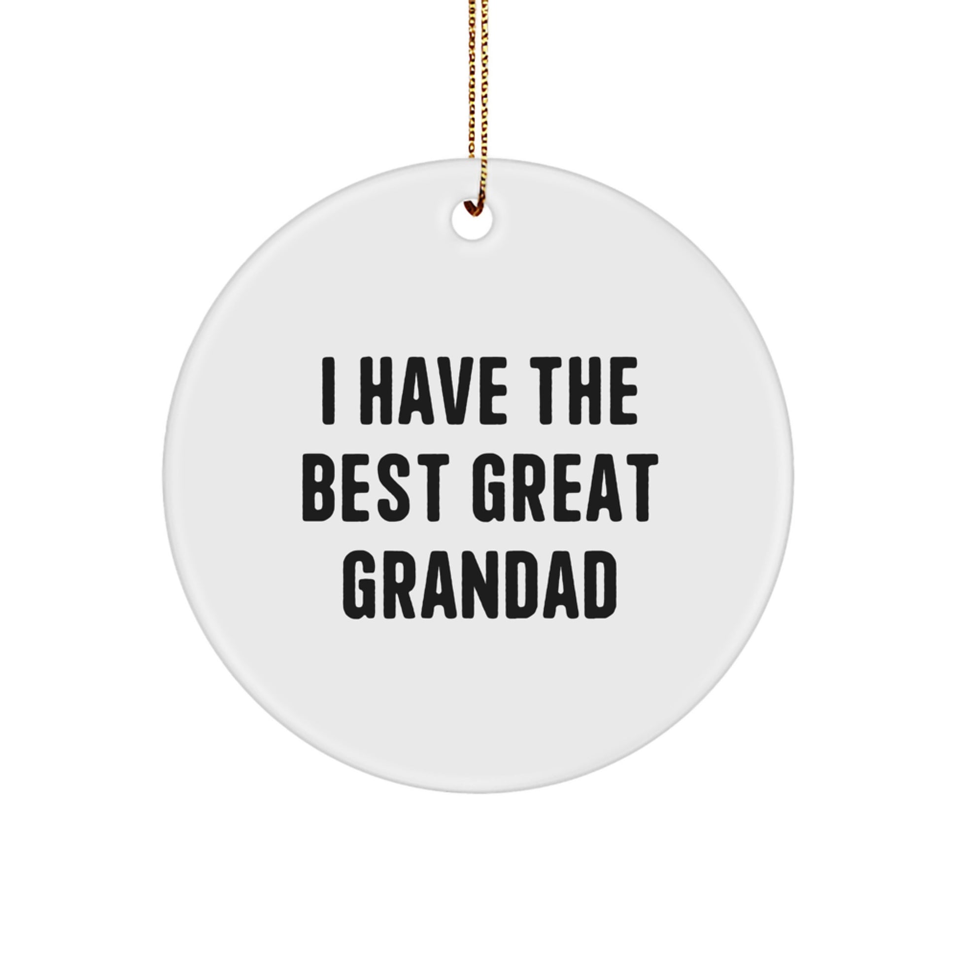 Unique Funny Grandad Circle Ornament Gifts from Family for Grandad This Christmas - Image 1