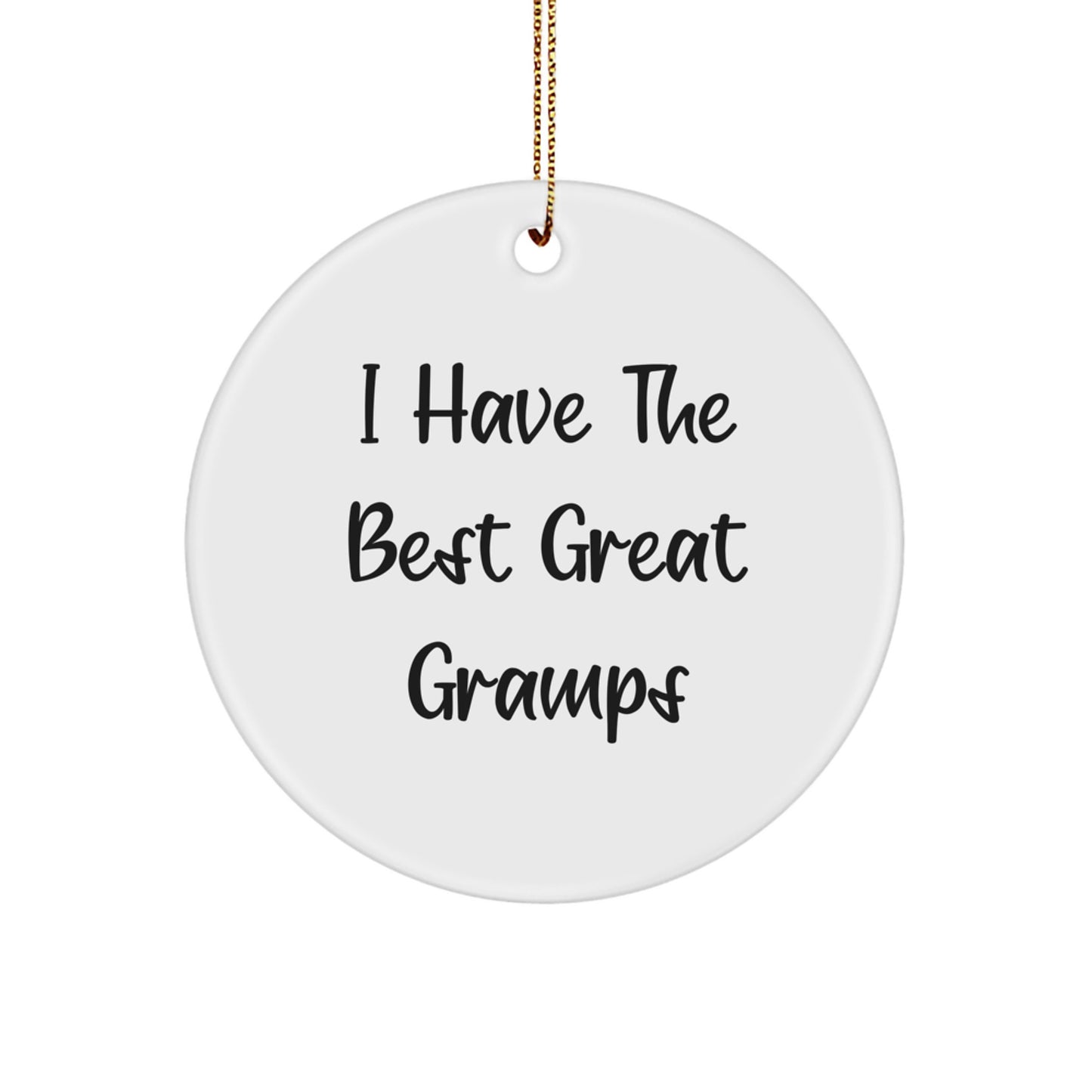 Funny Gramps Gifts for Men, Great Circle Ornament Christmas Unique Presents from Family - Image 1
