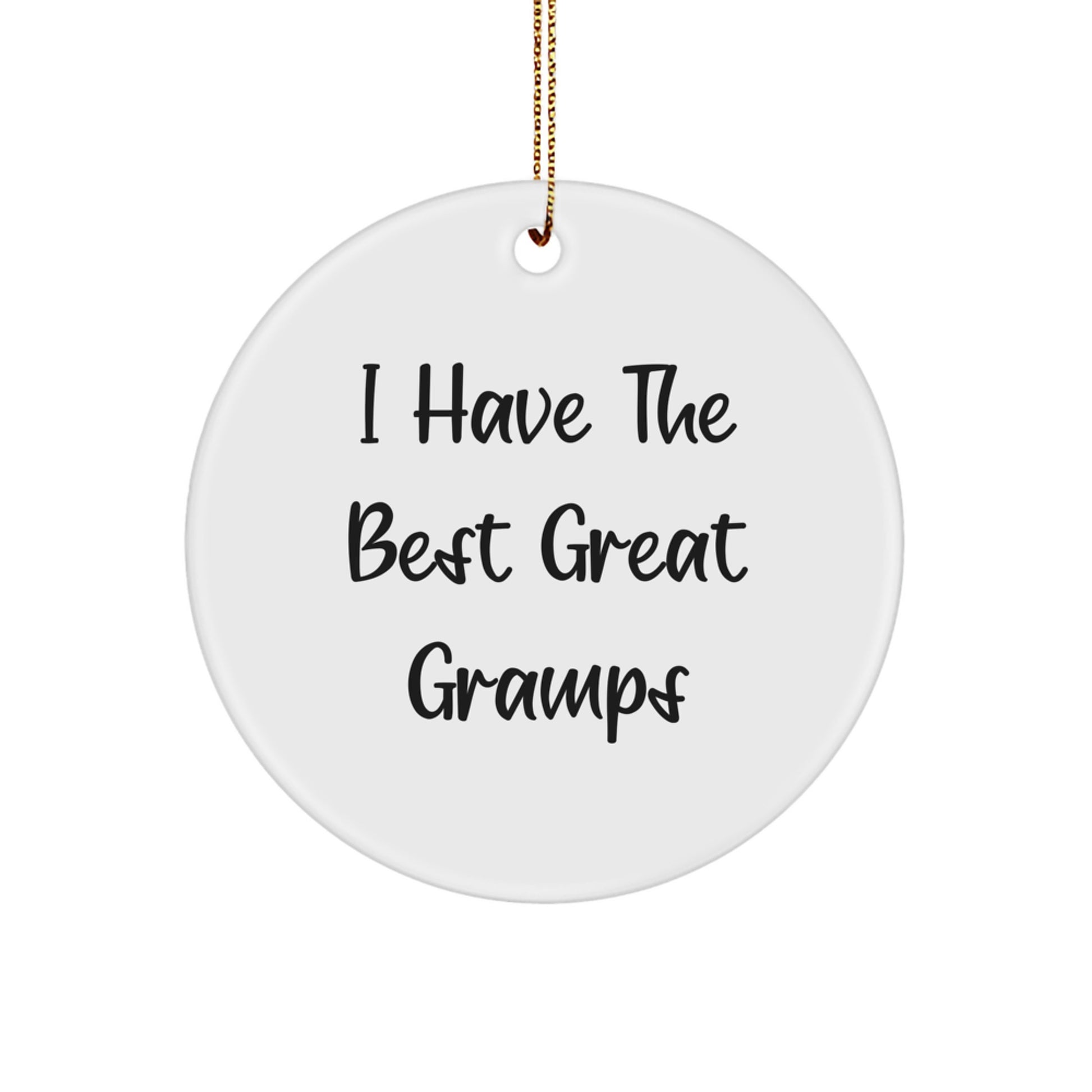 Funny Gramps Gifts for Men, Great Circle Ornament Christmas Unique Presents from Family - Image 1