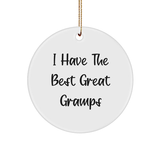 Funny Gramps Gifts for Men, Great Circle Ornament Christmas Unique Presents from Family - Image 1