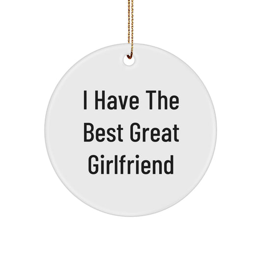 Christmas Unique Gift Sweetheart Circle Ornament for Her – Best Sweetheart - Image 1