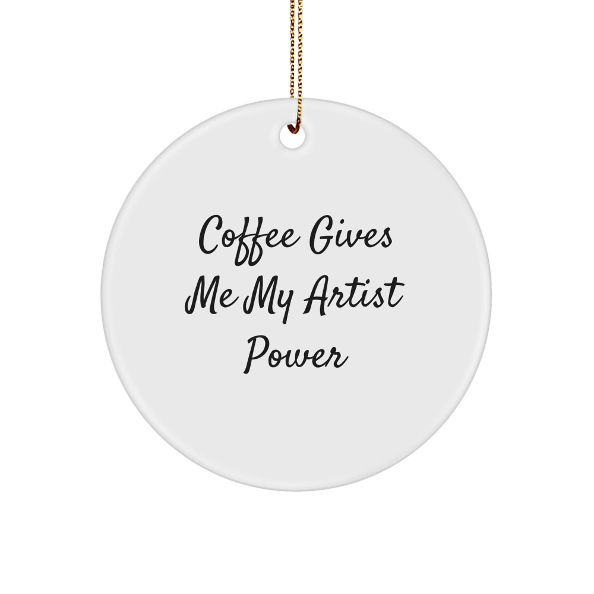 Funny Artist Christmas Circle Ornament Gifts from Friends, Artists, and Family for Christmas Unique Gifts - Image 1
