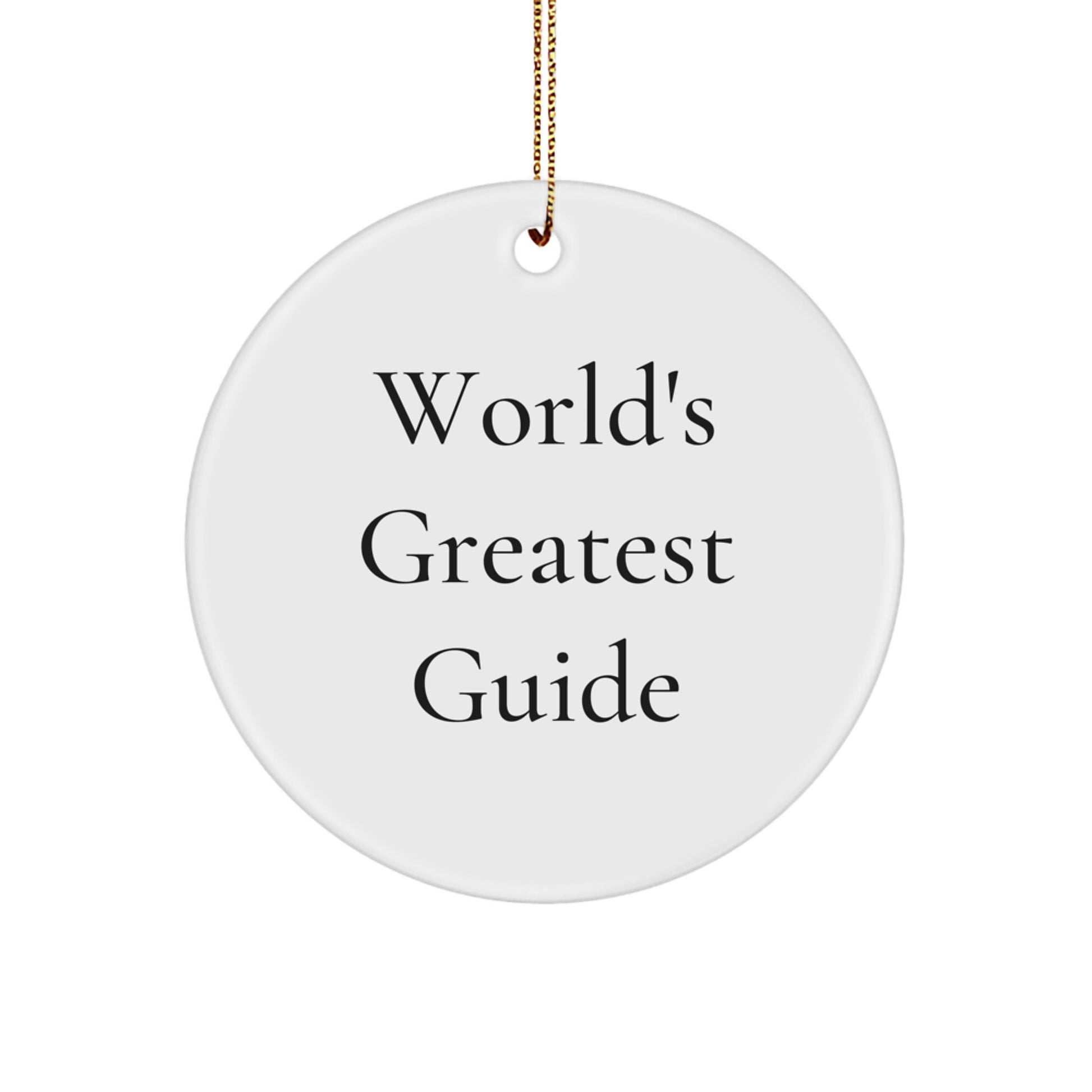 A Funny Guide to Christmas Circle Ornaments for Guide Lovers - Gifts from Friends and Family - Image 1