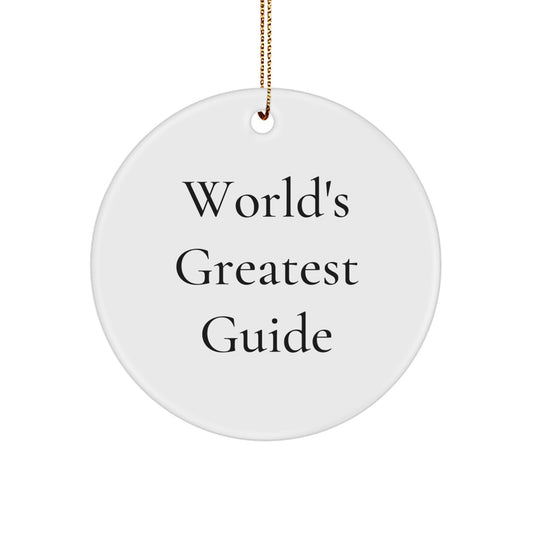 A Funny Guide to Christmas Circle Ornaments for Guide Lovers - Gifts from Friends and Family - Image 1