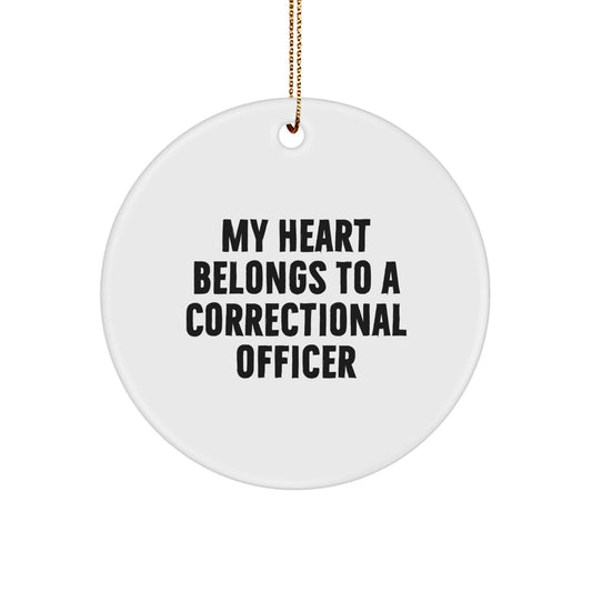 Correctional Officer Christmas Ornament for Roommates Memento Gift - Image 1