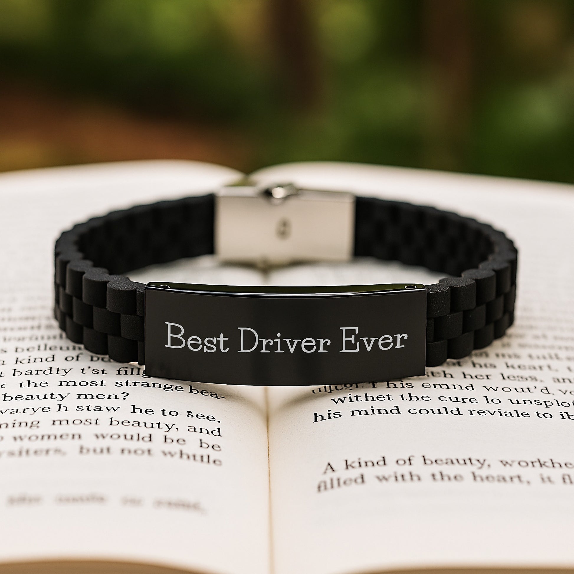 Funny Driver Gifts from Men to Men - Best Driver Ever Glide lock Clasp Bracelet for Graduation Unique Gifts - Image 2