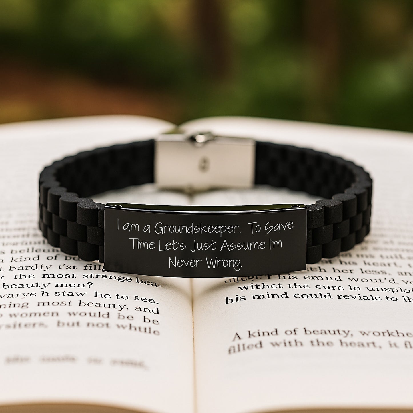 Groundskeeper Keepsake Glidelock Bracelet for Him Premium Birthday Gift - Image 2