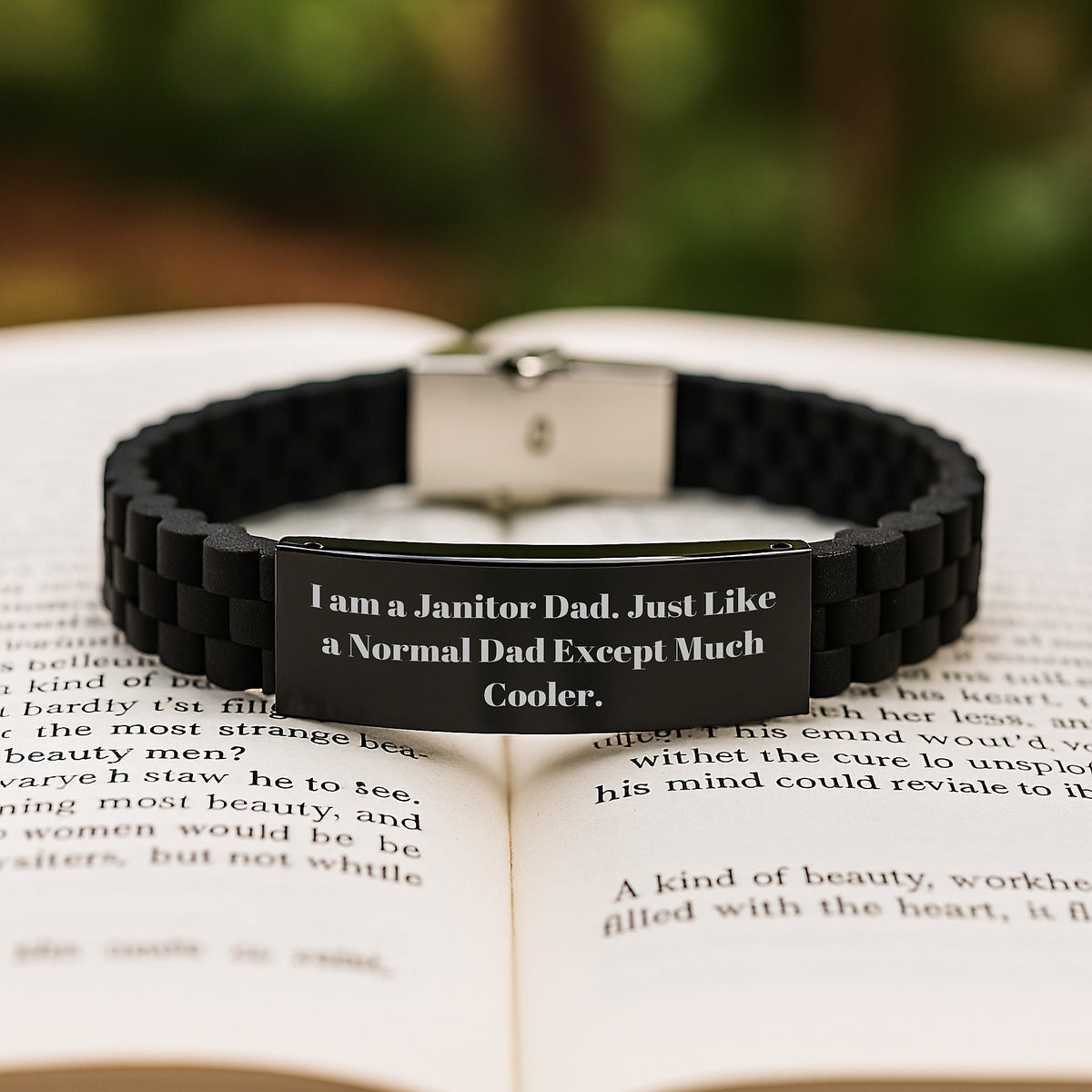 Janitor Dad A Cool Keepsake Bracelet for Him - Christmas Gift - Image 2