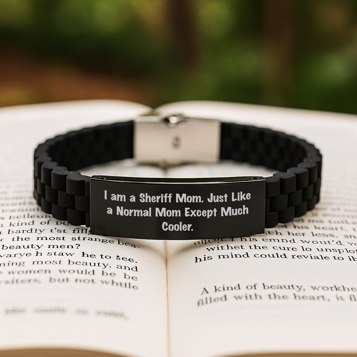 Christmas Gift For Her Sheriff Mom Bracelet - A Playful Present - Image 2