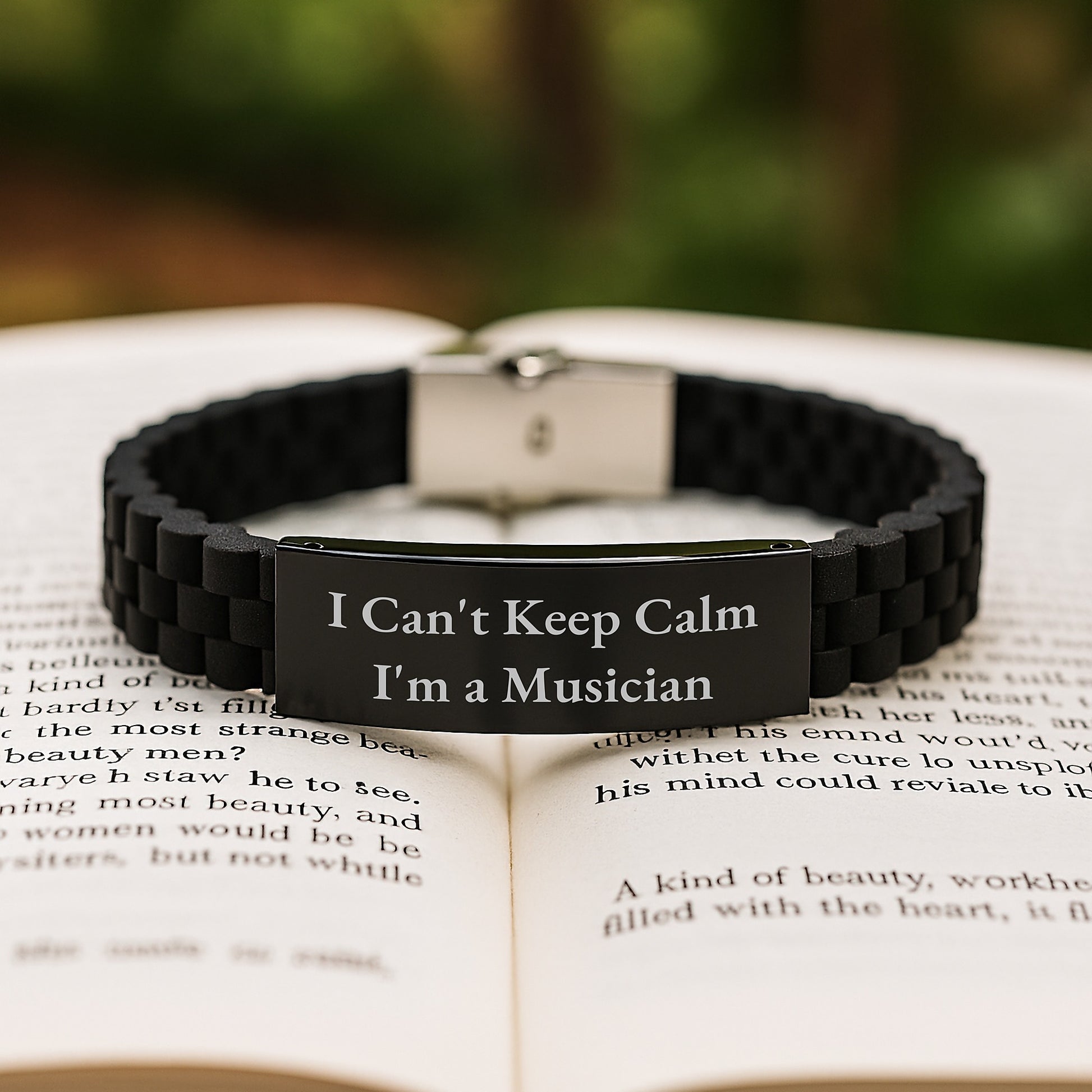 Funny I Can't Keep Calm Gifts for Musicians Glide lock Clasp Bracelet Musician Christmas Unique Gifts - Image 2