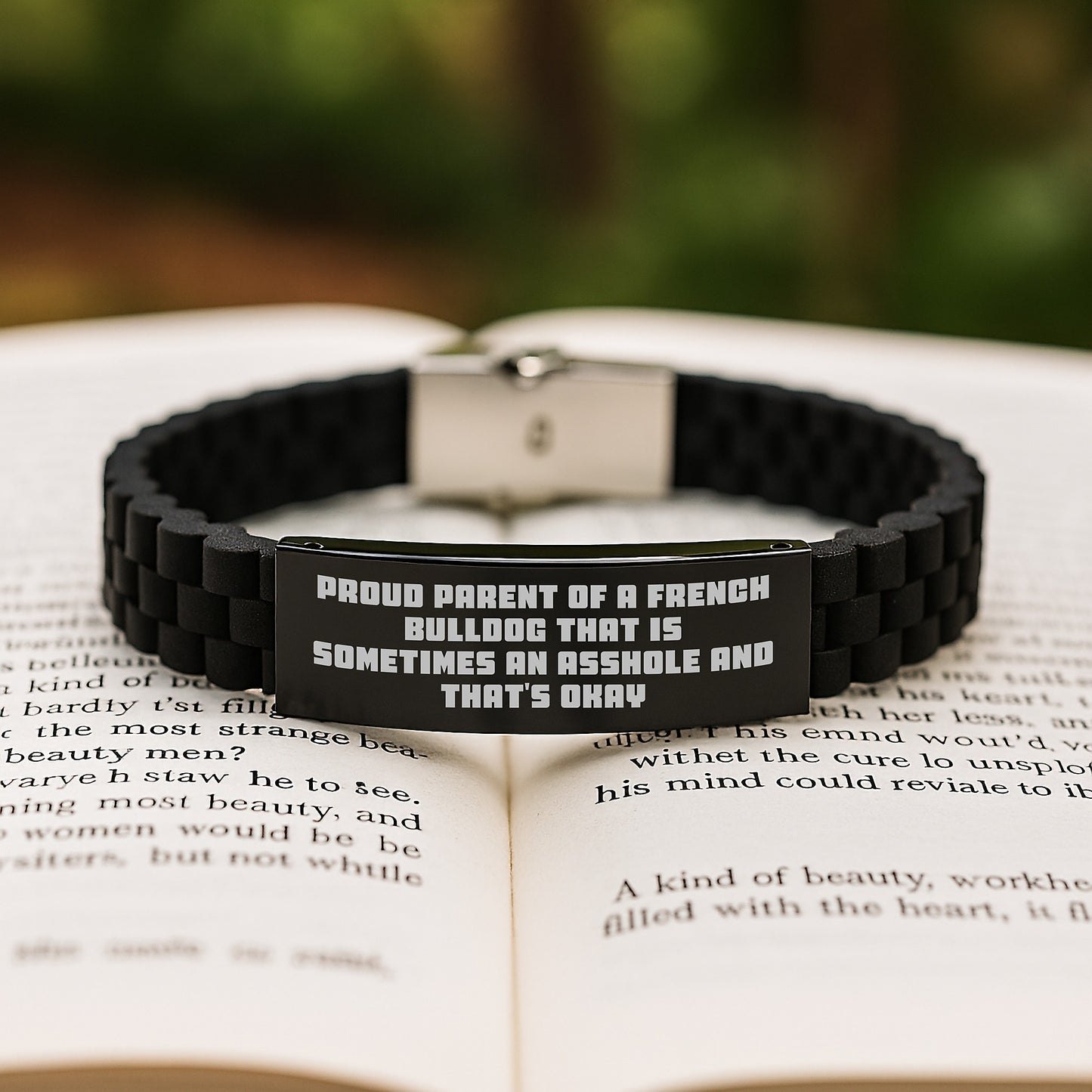 Funny French Bulldog Gifts for Mom - Glide lock Clasp Bracelet, Gifts from Men to Women for French Bulldog Lovers, Mother's Day Unique Gifts, Proud Parent of a French Bulldog - Image 2