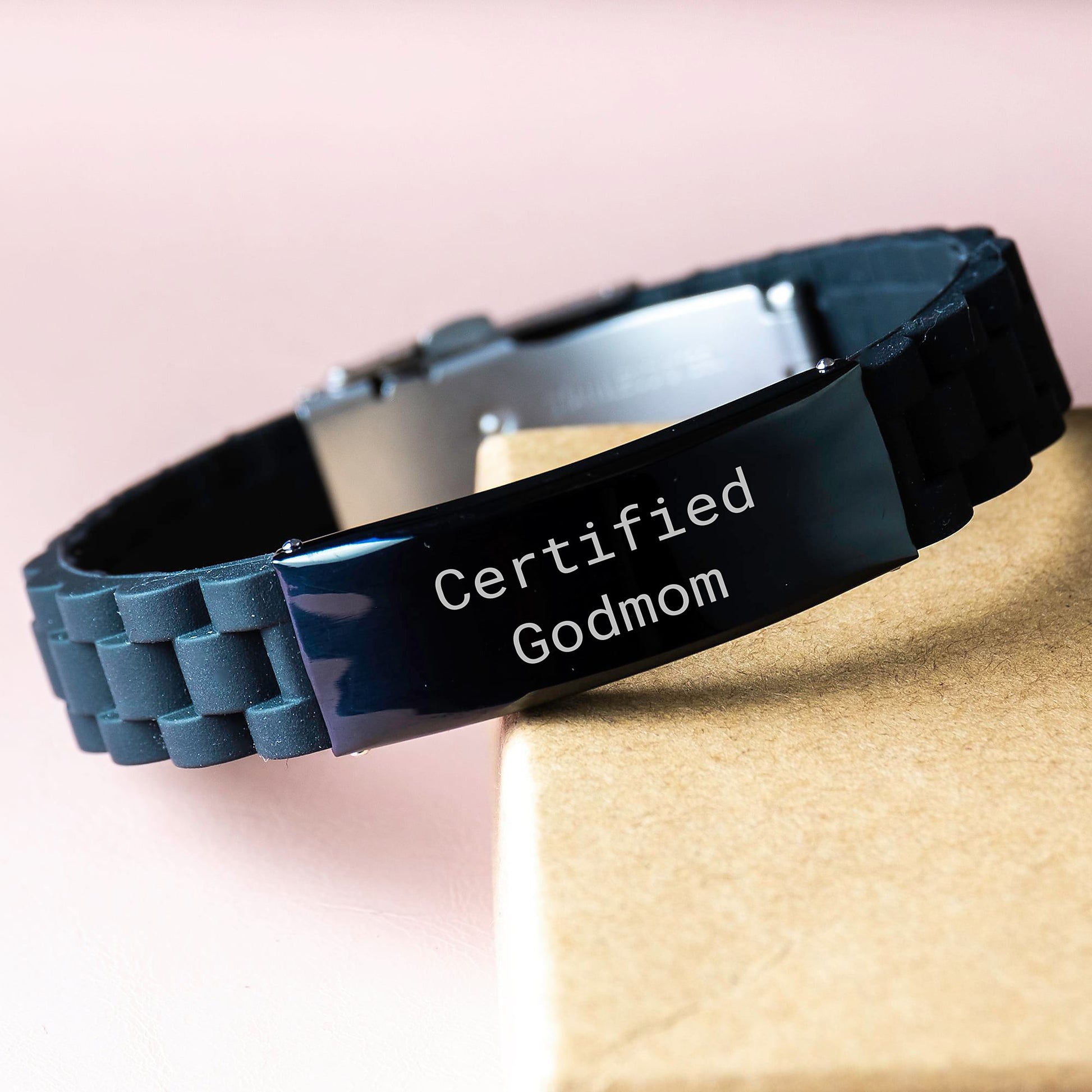 Certified Godmom Funny Gifts from Friends to Godmom Glide lock Clasp Graduation Jewelry, Unique Gifts for Godmom - Image 3