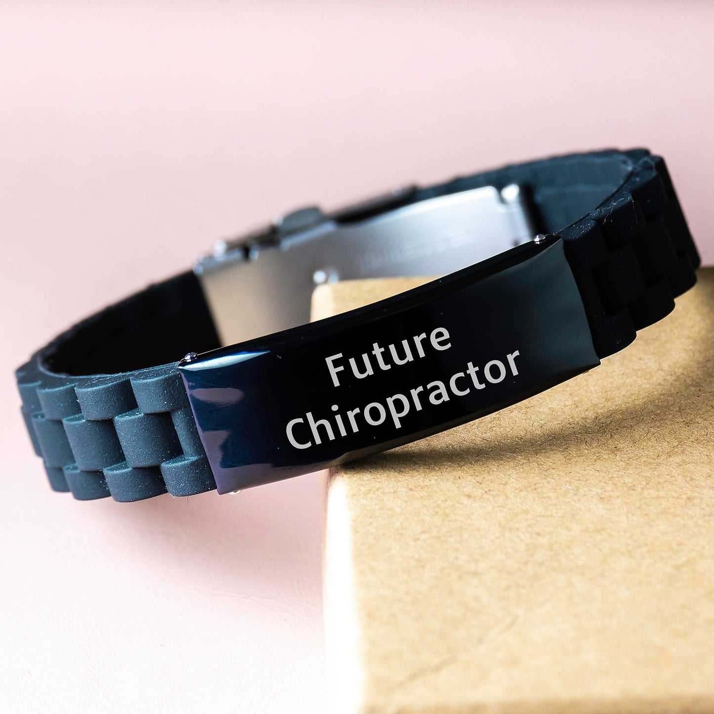 Funny Gifts from Men for Future Chiropractors, Glide lock Clasp Bracelet, Inspirational Quote, Christmas Unique Presents - Image 3