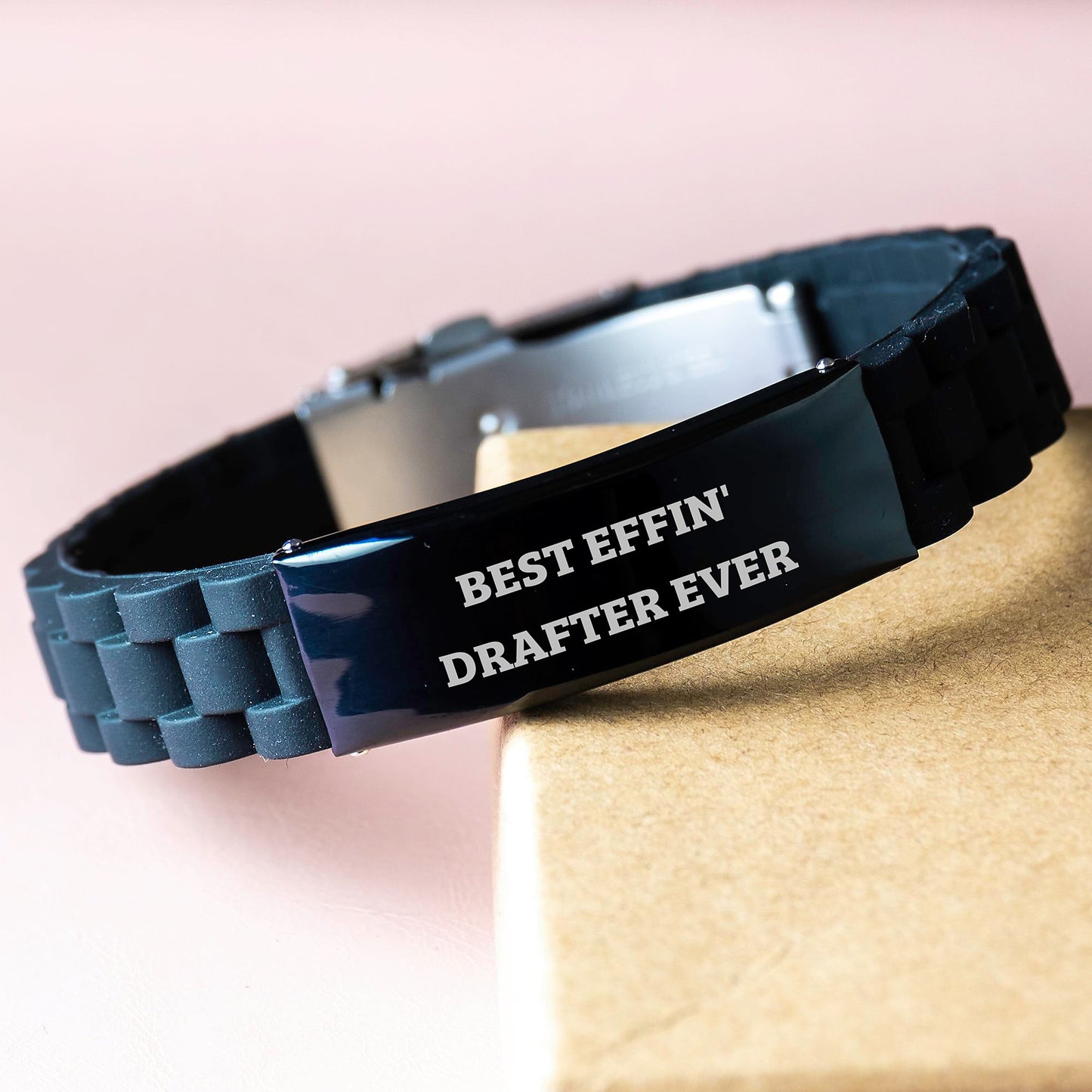 Best Effin' Drafter Ever Keepsake Bracelet for Him Birthday Gift - Image 3