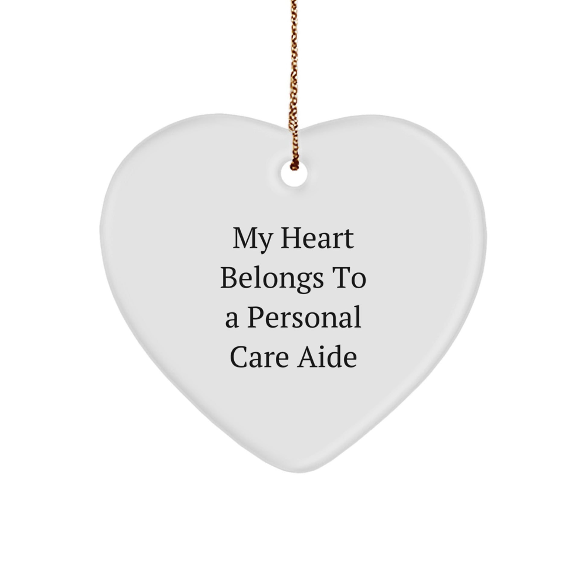 Heartfelt Gifts from Friends and Family to Personal Care Aide Men and Women, Funny Heart Ornament for Christmas Unique Gifts - Image 1