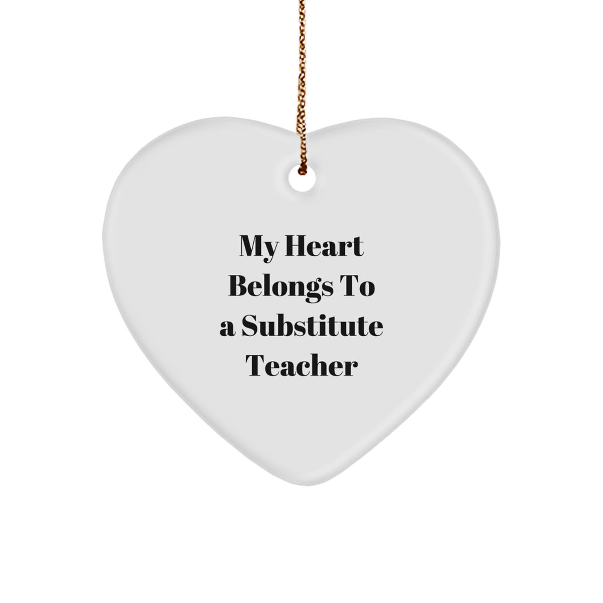 Christmas Unique Gift for Her Heartfelt Substitute Teacher Ornament Present - Image 1