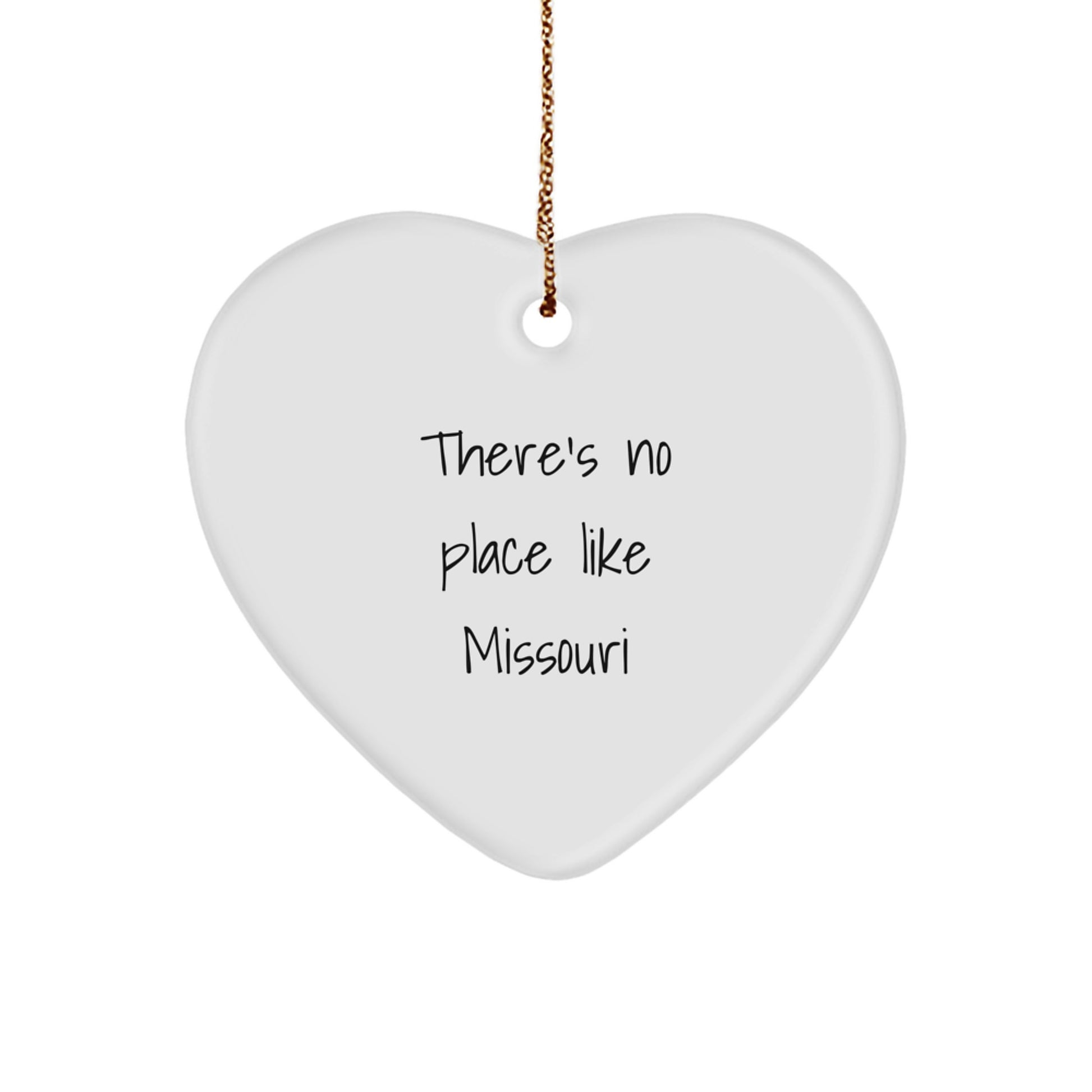 Funny Missouri Heart Ornament Gifts from Men to Friends and Family - Christmas Unique Gifts - Image 1