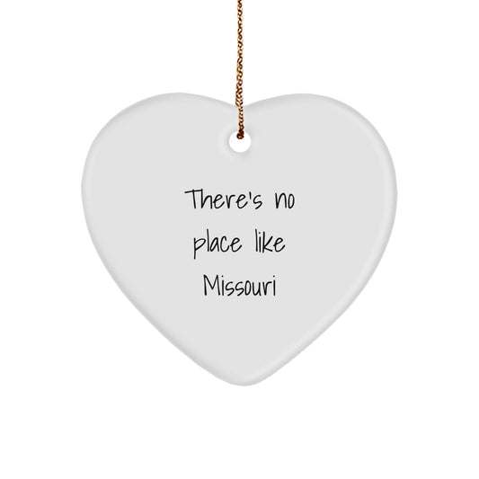 Funny Missouri Heart Ornament Gifts from Men to Friends and Family - Christmas Unique Gifts - Image 1