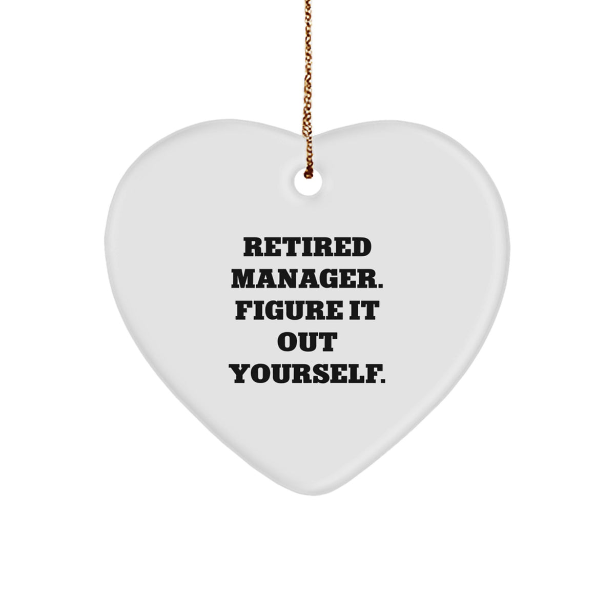 MDF Heart Christmas Ornament Idea for Coworkers Gift – Retired Manager - Image 1