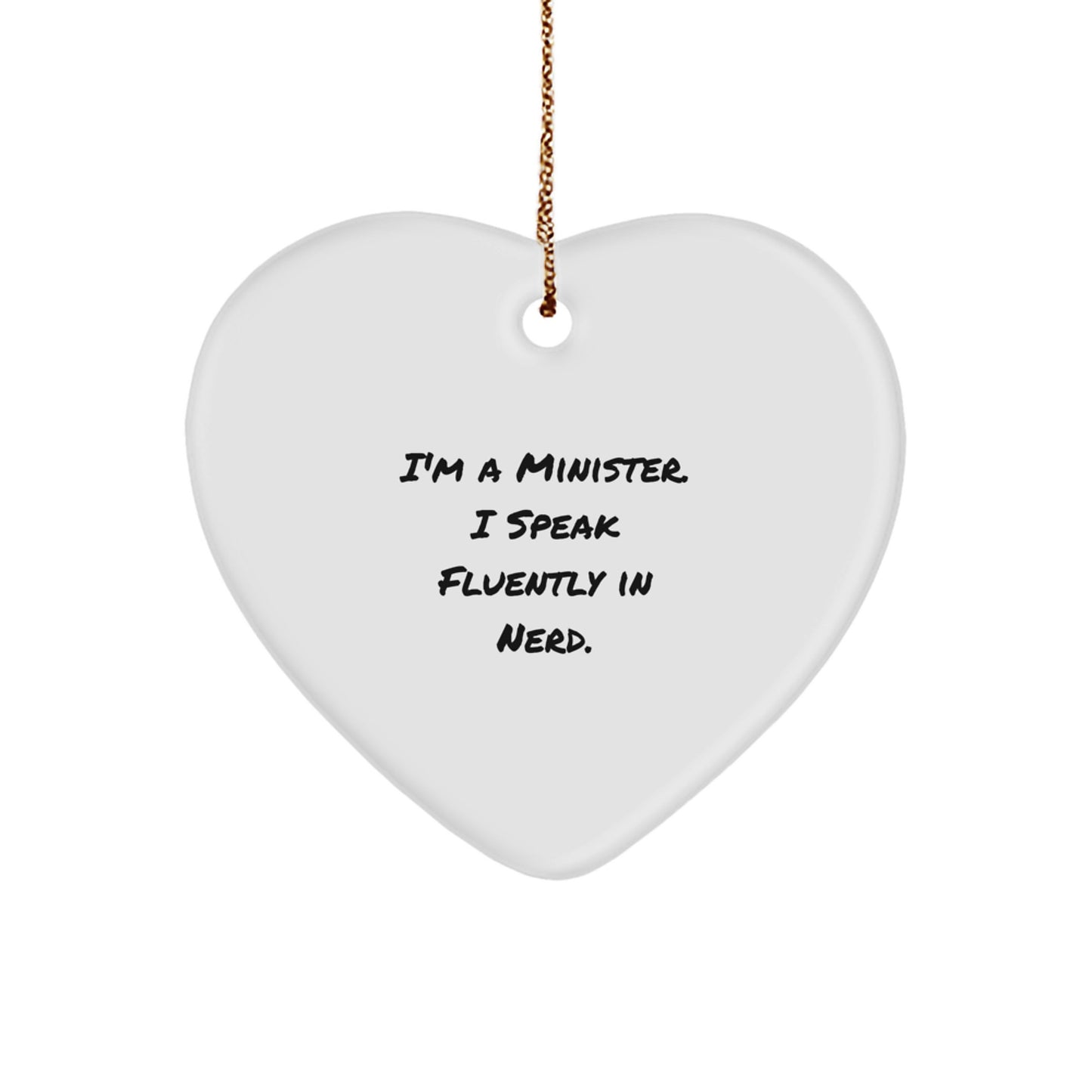 Cheeky Minister Christmas Ornament for Roommates Memento Gift - Image 1