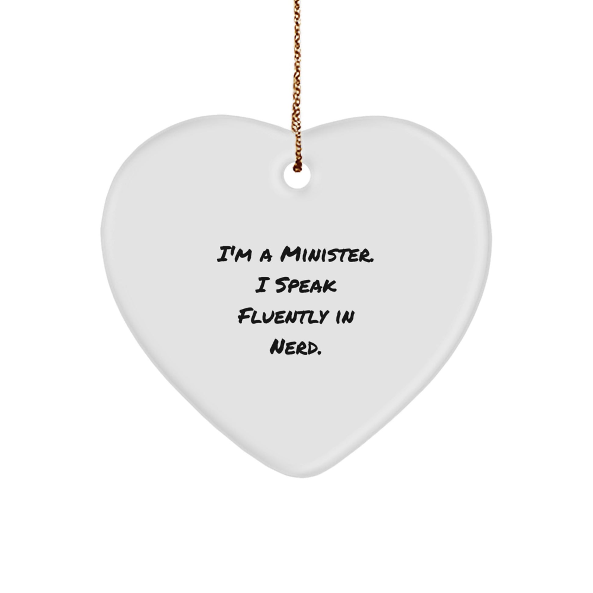Cheeky Minister Christmas Ornament for Roommates Memento Gift - Image 1