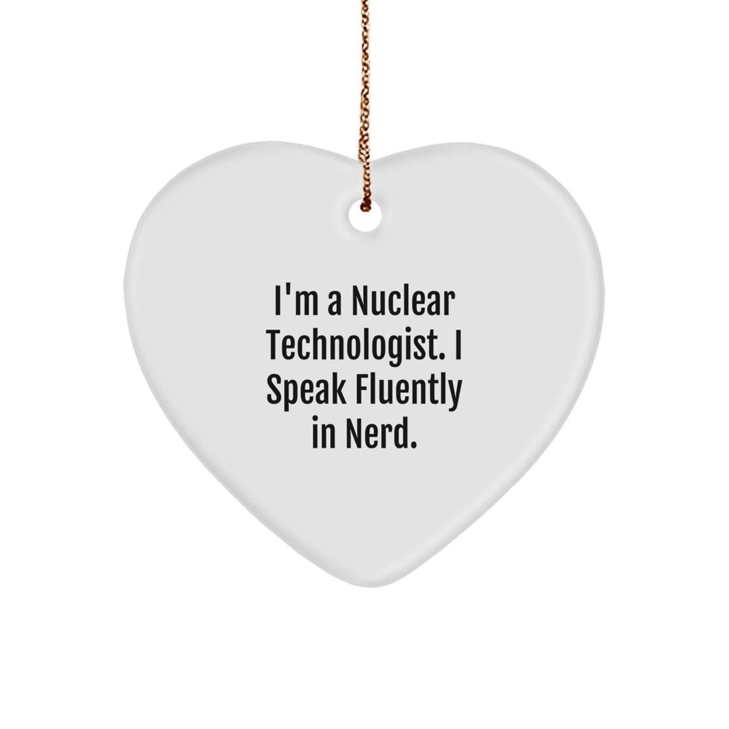MDF Heart Christmas Ornament for Coworkers Gift – Nuclear Tech Idea - Image 1