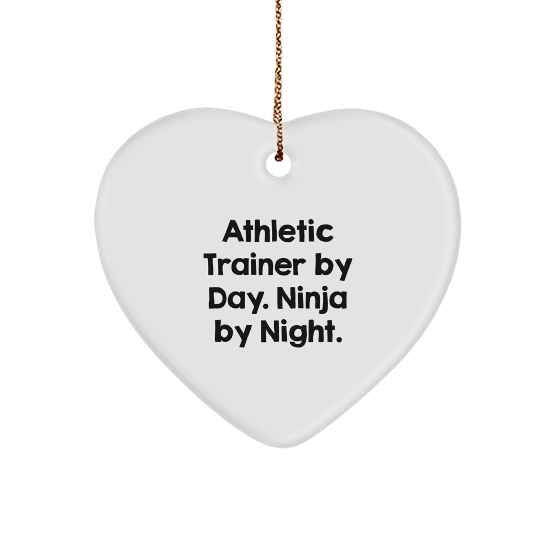 Athletic Trainer Gifts from Friends, Heart Ornament for Athletic Trainer, Unique Christmas Unique Gifts - Image 1