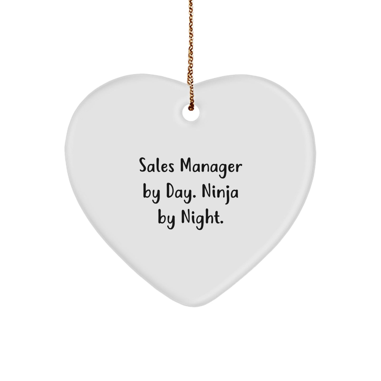 Sales Manager Heart Christmas Ornament Gift for Him – Sales Manager Day - Image 1