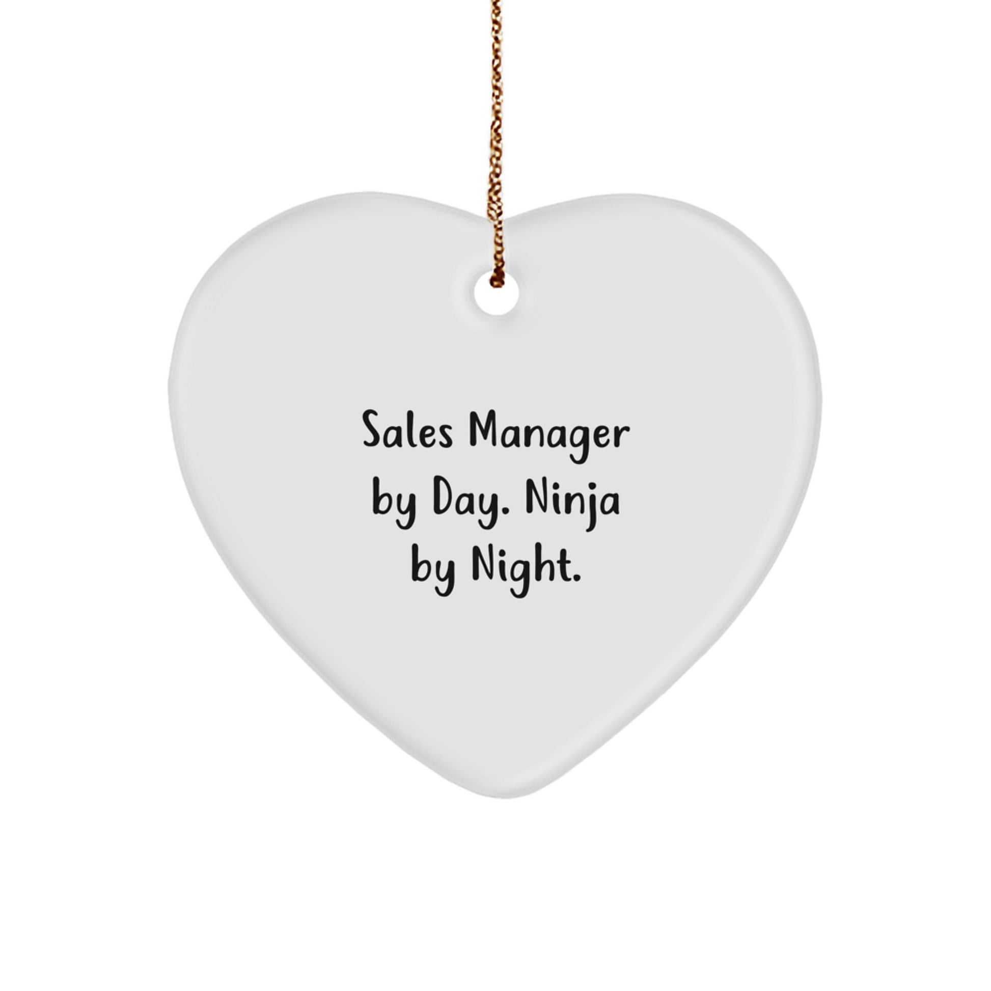 Sales Manager Heart Christmas Ornament Gift for Him – Sales Manager Day - Image 1