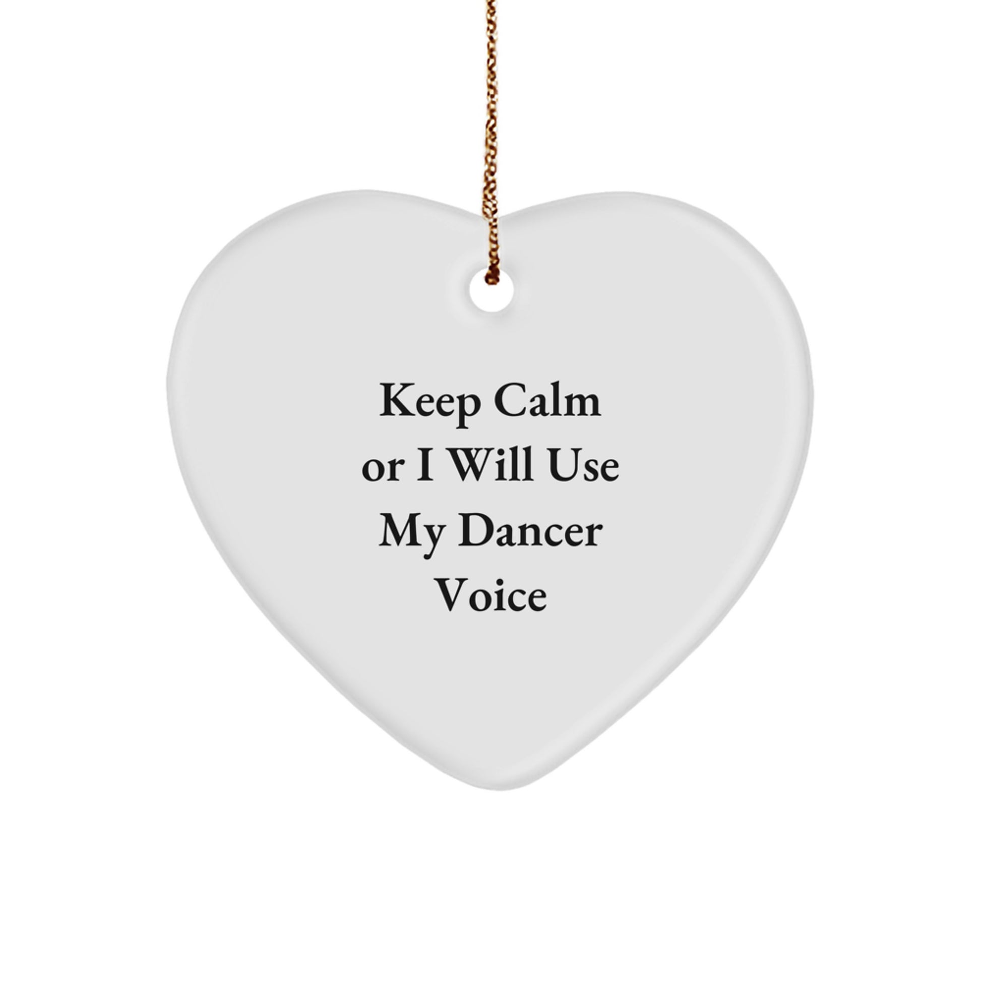 Funny Dancer Heart Ornament Gifts from Friends or Family for Christmas Unique Dancer Gifts - Image 1