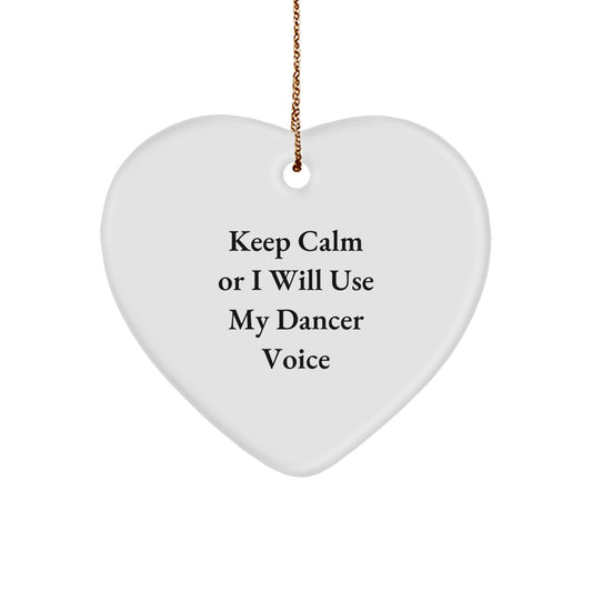 Funny Dancer Heart Ornament Gifts from Friends or Family for Christmas Unique Dancer Gifts - Image 1