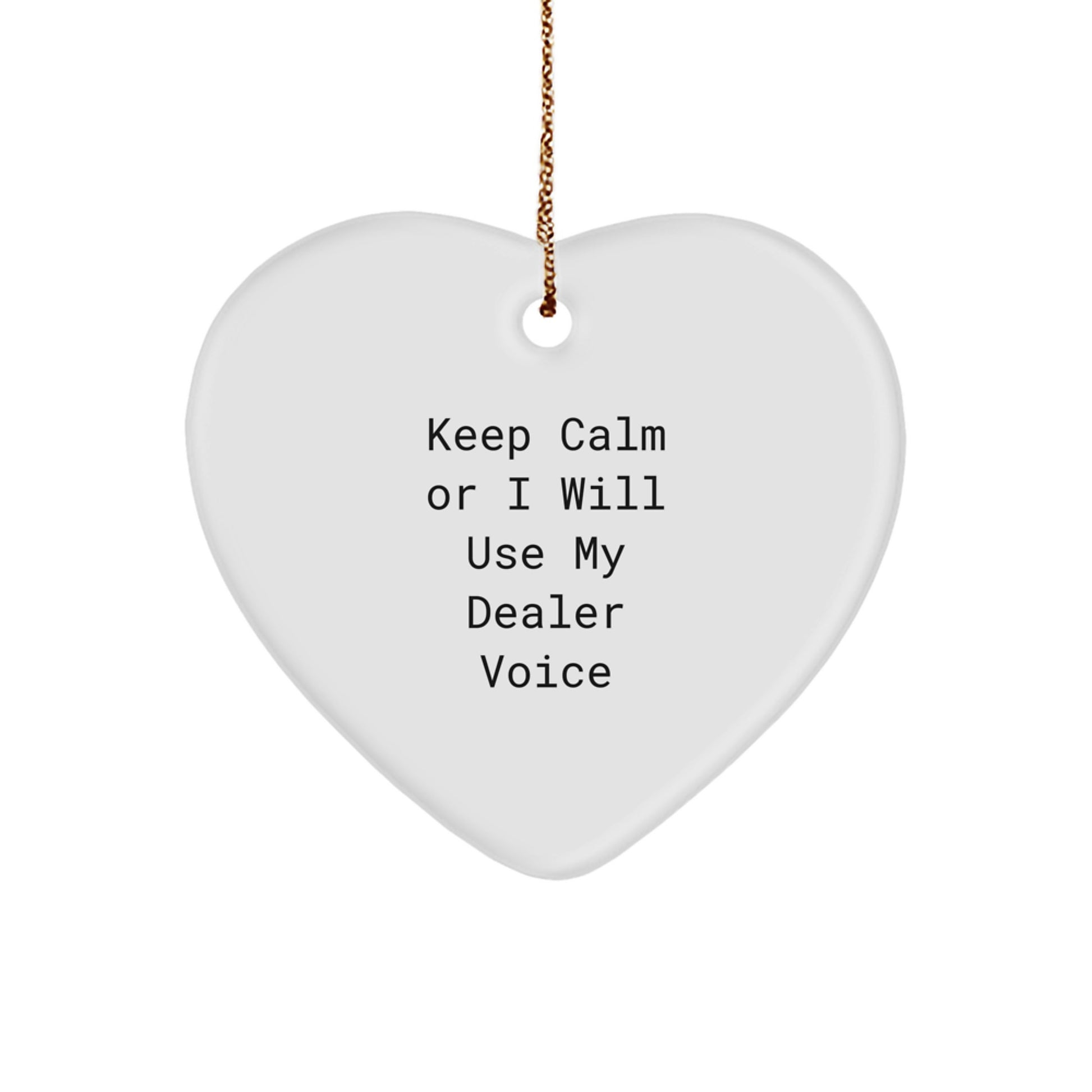 Funny Dealer Heart Ornament Gifts from Men or Women, Perfect for Christmas Unique Gifts for Dealers or Friends - Image 1