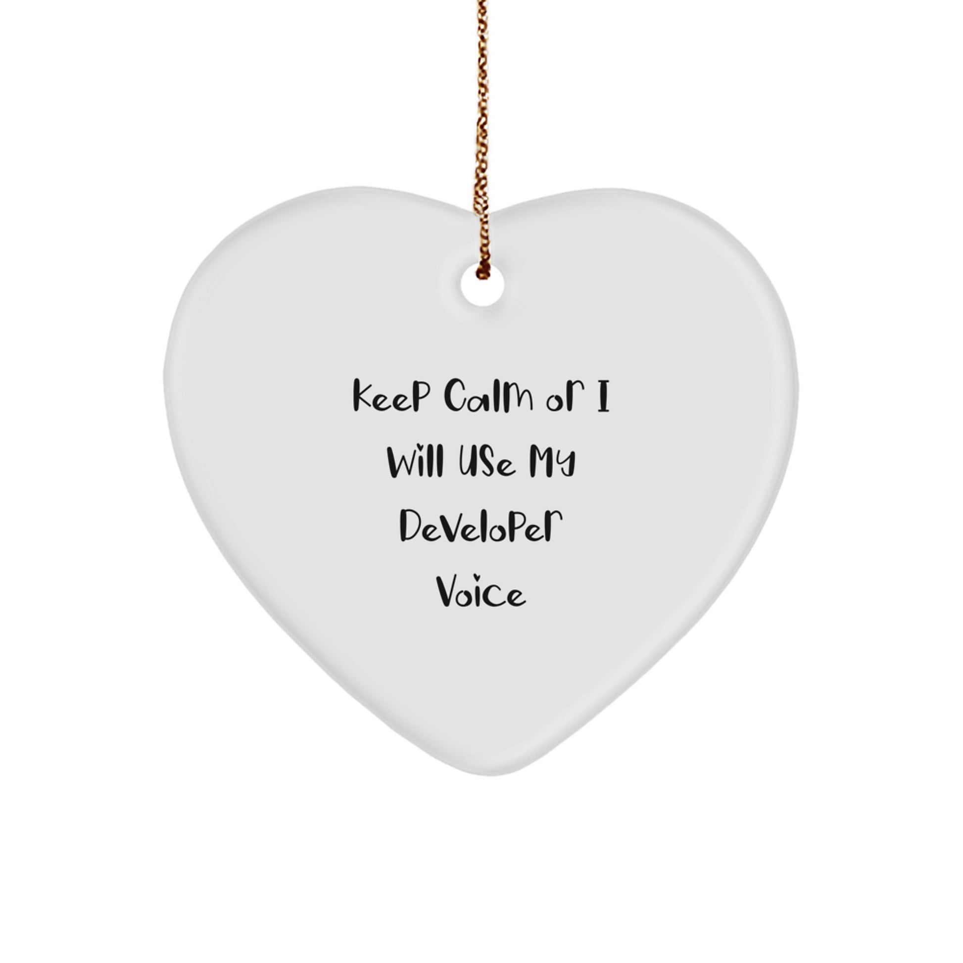 Funny Developer Heart Ornament Gifts from Friends for Christmas Unique Keepsakes - Image 1