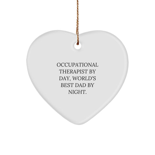 Heart Christmas Ornament Gift for Neighbors - Occupational Therapist By - Image 1